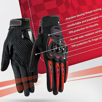 Gants de moto en cuir de vachette véritable pour homme et femme, gants de course tout-terrain à doigts entiers, gants personnalisés pour motards