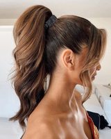 Pinces à cheveux élégantes en strass de style coréen de 1,77 pouce pour femmes, pour queue de cheval haute, cheveux épais et longs