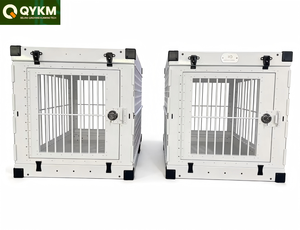 Cage pour <span class=keywords><strong>chien</strong></span> en aluminium légère et pliable, portable et empilable, idéale pour les voyages en voiture et l'extérieur – Vente en gros - Product Image 2