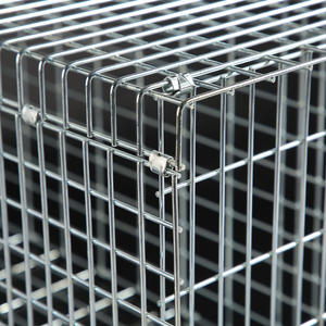 Gabbia di salvataggio in metallo solido per gatti e conigli pieghevole in acciaio piatto di trappola per animali vivi per il controllo dei parassiti - Product Image 4