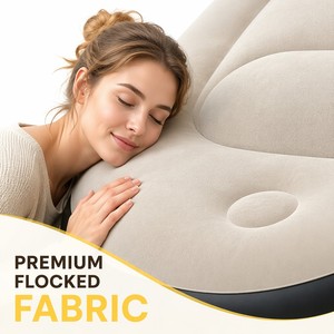 Sofá Inflable Moderno y Minimalista al por Mayor con Otomana, PVC Flocado, Portátil, <span class=keywords><strong>Plegable</strong></span>, para Interiores y Exteriores, Personalizable - Product Image 2