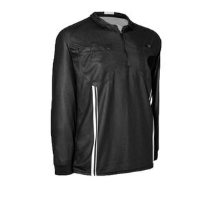 两个隐藏口袋100% 聚酯互锁轻质性能足球长袖裁判运动衫 - Product Image 5