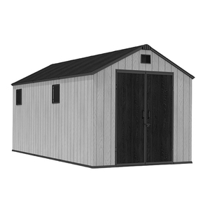 <span class=keywords><strong>Caseta</strong></span> de Jardín de Resina PP Apex de 8x16 Pies, Impermeable y Resistente a la Nieve (150 kg/m²), Material Reciclable, Textura de Madera - Product Image 3