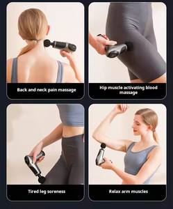 Pistol pijat jaringan dalam pijat bahu, kaki, otot kaki getaran otot pukulan otot Mini Pusher baterai nirkabel portabel - Product Image 5