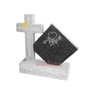 Noir Marbre Guitare Décor Pierre Sculpté Art Sculpture Cimetière Monument Décoration Conception pour Pierres Tombales et Monuments - Product Image 3