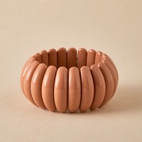 Bracelet Zooying de luxe léger, large, fait main, élastique, géométrique, en perles acryliques pour femme