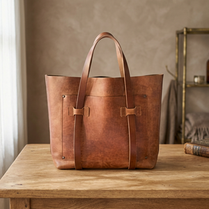 Pochette élégante en cuir véritable pour femme, avec fermeture éclair, imperméable, légère, portable, idéale pour les voyages, grand sac à main décontracté - Product Image 5