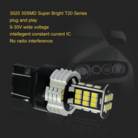 G-view 7443 Led ampul yanıp sönen fren lambası Strobe yanıp sönen 1156 Led 3156 7440 7444 W21/5W 1157 3157 Led araba ampuller T20