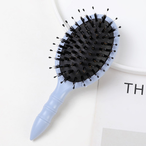 Brosse démêlante Taolu personnalisée avec logo, en poils de sanglier naturels, <span class=keywords><strong>pour</strong></span> extensions de cheveux, utilisation à <span class=keywords><strong>sec</strong></span> et humide, idéale <span class=keywords><strong>pour</strong></span> les cheveux bouclés - Product Image 3