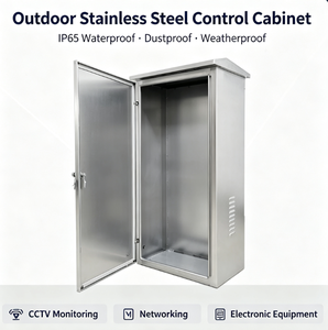 Boîtier de commande extérieur en acier inoxydable, armoire électrique étanche pour équipement de surveillance, réseau, électronique, boîtier d'instruments - Product Image 1