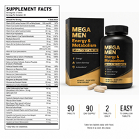 Comprimés multivitaminés pour hommes Pure Balanced pour une utilisation quotidienne comme complément alimentaire pour hommes adultes