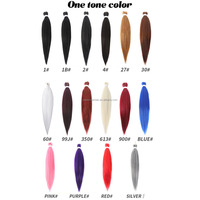 Lot de 1, 2 ou 3 mèches de cheveux tressés pré-étirées 100 % Kanekalon pour la vente en gros, cheveux au crochet en gros