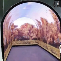 Écran Tunnel Haute Luminosité Extérieur/Intérieur Personnalisé, Module LED Souple SMD P1.53, Panneau Vidéo Flexible, SDK OEM pour Centres Commerciaux