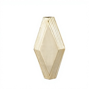 Premium Handmade Rust Resistant Eco-Friendly Metallic Flower <b>Vase</b> with <b>Unique</b> Shape New Pattern for Modern Home & Wedding Decor - Product Image 1
