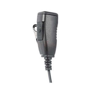 Mikrofon Radio Dua Arah Berkabel dengan Jack Audio 3.5mm Lepas Cepat Terbuat dari Plastik Tahan Lama