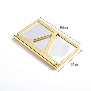 Fashion Girl Shiny Gold Color Hollow Design <b>Compact</b> Cosmetic Pocket <b>Mirror</b> - Product Image 5