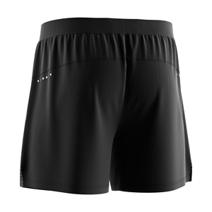 Shorts de course en plein air, vêtements de sport décontractés avec logo réfléchissant haute visibilité et poche zippée pour le jogging, l'entraînement et les sports - Product Image 4