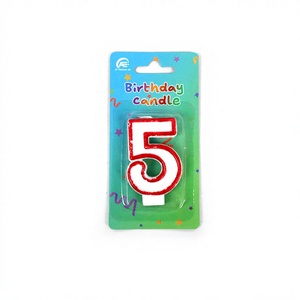 Velas Decorativas con Número Digital de Cumpleaños, Modelo 75333A, 5.5 Pulgadas, 144 Unidades en Caja, para Fiestas, Pascua - Product Image 1