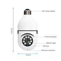 YI-cámara de seguridad inteligente IOT, Control de teléfono móvil, 360 grados, red cctv, ptz, ip, Bombilla wifi