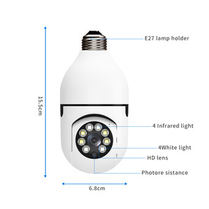 การควบคุมโทรศัพท์มือถือ <span class=keywords><strong>YI</strong></span> <span class=keywords><strong>IOT</strong></span> ความปลอดภัยอัจฉริยะ360องศากล้องวงจรปิดเครือข่าย Ptz Ip กล้อง Wifi หลอดไฟ - Product Image 3