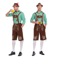 Costume de scène pour hommes Oktoberfest, tenue de fête de carnaval, Spandex/Polyester