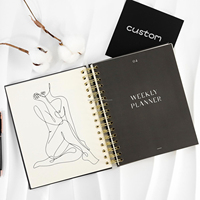 Journal de journal d'entraînement et de fitness à impression personnalisée pour fixer des objectifs et suivre les progrès