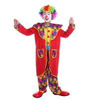 Disfraz de payaso para adultos, disfraz de Halloween para fiesta, decoración de bar, traje de payaso para fiesta de navidad
