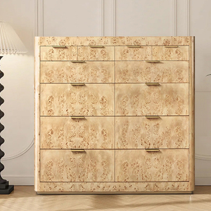 <span class=keywords><strong>Console</strong></span> multimédia en bois de salon de style américain minimaliste moderne couleur bois massif commode à 12 tiroirs <span class=keywords><strong>console</strong></span> multimédia de <span class=keywords><strong>rangement</strong></span> - Product Image 1