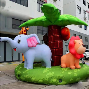 Quảng cáo <span class=keywords><strong>Inflatable</strong></span> công viên giải trí sở thú, bơm hơi lớn sở thú động vật voi Sư tử con hươu cao cổ sở thú inflatables cho trẻ em - Product Image 3