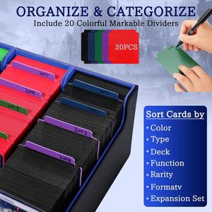   Caja para Cartas de Gran Capacidad 3800 Plus, Estuche de 5 Filas con Tapa Extraíble para Almacenamiento de Juegos de Mesa TCG/CCG Sport Commander - Product Image 5