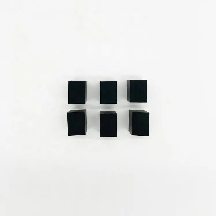 Customized black silicone rubber pad for furniture non slip silicone adhesive cube
