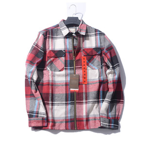 Camicia di flanella <span class=keywords><strong>a</strong></span> <span class=keywords><strong>quadri</strong></span> da <span class=keywords><strong>uomo</strong></span> all'ingrosso personalizzata da <span class=keywords><strong>uomo</strong></span> - Product Image 5