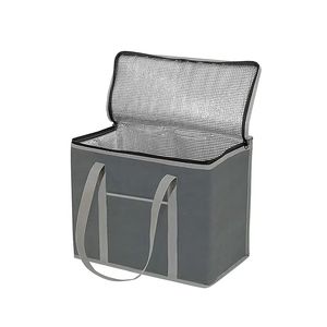 여분의 대형 무거운 의무 비 짠 재사용 토트 식품 배달 가방, 식료품 열 쇼핑 가방 절연 쿨러 토트 백 - Product Image 4