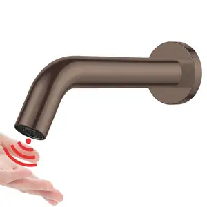 Automatische Bewegung Touch less Tap Sensor Messing gebürstet Bronze Edelstahl Induktion Bad Wasserhahn verhindern Kreuz infektion