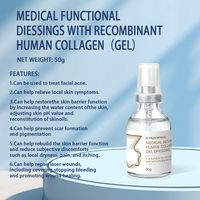 Soins de la peau après la chirurgie plastique au laser Patch de guérison de l'hémostase de la petite plaie coupée Pansement médical de soin des brûlures Gel de collagène de type III