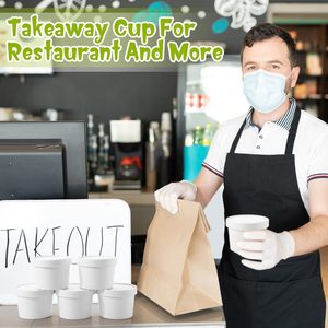 Vasos <span class=keywords><strong>de</strong></span> Papel Kraft Ecológicos para Sopa, Grado Alimenticio, <span class=keywords><strong>Caja</strong></span> para Llevar con Tapa, Impresión Personalizada, Contenedores Desechables para Almacenamiento <span class=keywords><strong>de</strong></span> Alimentos - Product Image 6