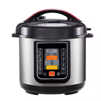 Cuisinière à riz électrique multifonction intelligente 5L avec cuve intérieure en aluminium antiadhésive et boîtier en acier inoxydable