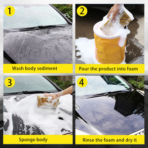 เก็ตซัน 2 อิน 1 พรีเมียม น้ำยาล้างรถแบบมีความเงางามสูง ฟองเยอะ ทำความสะอาดพื้นผิวสีรถยนต์ ขจัดคราบได้อย่างมีประสิทธิภาพ - Product Image 5