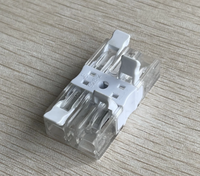 Connecteur rapide transparent à 2 broches avec levier, 4,0 mm², connecteurs de raccordement compacts, connecteur pour bande LED