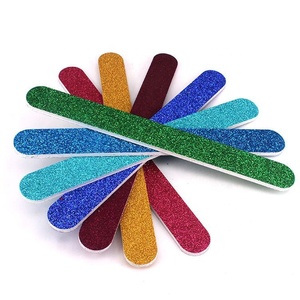 <span class=keywords><strong>Banane</strong></span> lime à ongles pailletée, 1 pièce, accessoires pour manucure, couleur bananier, or, rouge, argent, rose, 2021, OEM, nouveauté 180 - Product Image 2