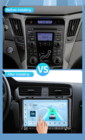 Monitor Mobil Android 8 RAM GPS Kamera Mundur Alat Bantu Parkir Stereo Pemutar Video MP5 Radio GPS Terintegrasi 1 Tahun untuk Dashboard DVD