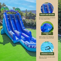 Château gonflable pour enfants de qualité commerciale, très vendu, grand château gonflable extérieur avec toboggan aquatique et piscine
