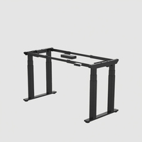 Table de bureau électrique pliable à hauteur réglable, cadre vertical, design ergonomique, construction en acier inoxydable, moderne