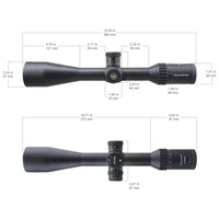 Lunette de tir tactique longue portée Vector Optics Continental 4-24x50 SFP en alliage d'aluminium monotube avec fonction Zero Stop pour la chasse