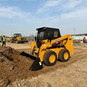 WECAN EPA Compact Skid Steer <strong>Loader</strong> with Backhoe Attachment Good Price Whole Machine Including 1-Year <strong>Basic</strong> Warranty - Product Image 1