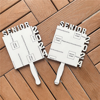 MDFSUB échantillon gratuit sublimation blank paddles fan 2024 mdf photo frame mdf grad plaques Blank Sublimation Grad & 2024 Paddle Fans