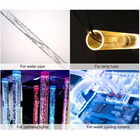 Tube rond transparent en PS personnalisé pour lampes et lanternes, fabriqué en Chine