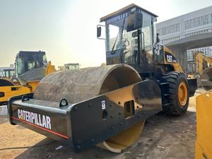 Rodillo Vibratorio de un Solo Tambor Caterpillar CS-683E Usado, Compactador Original de EE. UU. para Construcción de Carreteras - Product Image 1