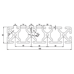 Estructura de Simulación de Carreras de Aluminio Estándar Europeo, Sistema Modular Anodizado Negro 4040 4080 40120 40160 - Product Image 2
