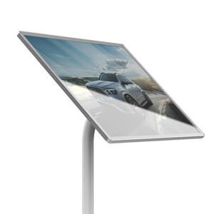 Hiện đại A3 tầng thường vụ Bảng hiển thị với thiết kế thanh lịch Khung thép bền và thanh lịch dấu hiệu quảng cáo thông báo hướng dẫn - Product Image 3